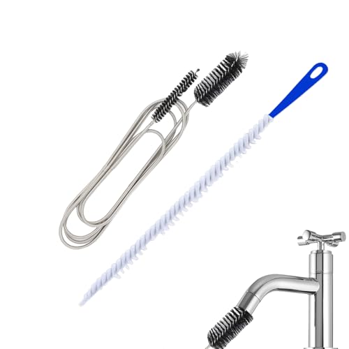 Abflussreiniger Spirale,Doppelkopf Abflussreiniger,Flexible Bürste Rohrreinigr, Rohrreinigungsspirale Sticks, Abflussspirale für den Abfluss in Küche und Dusche