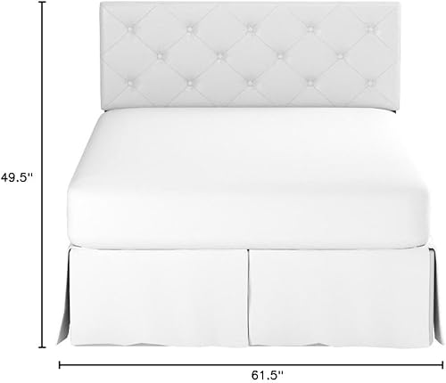 Miniatura 2 de Baxton Studio Bedford cabecero, Vinilo, Blanco