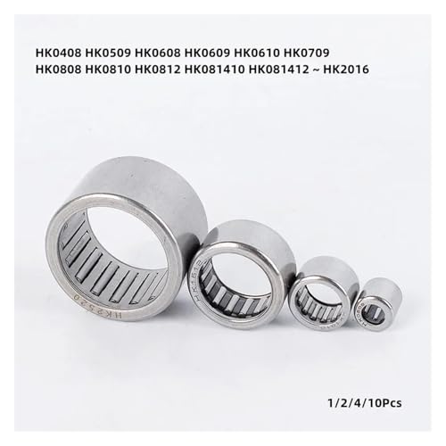 Roulement à aiguilles à cage HK1410 fluidité extrême et haute tolérance radiale pack de 4 - 2