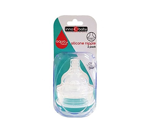 Innobaby aquaheat etapa 2u00a0Tetina de silicona (2u00a0unidades) 3-7 meses