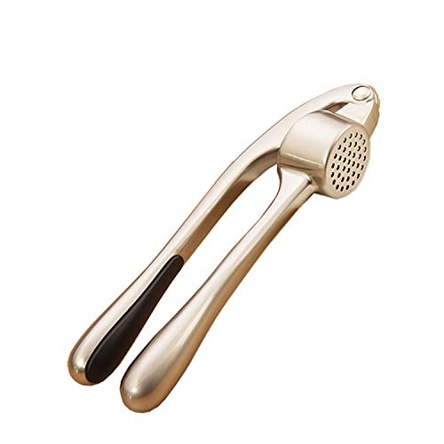 Kebley High-End Garlic Press Stainless steel Professional Heavy Soft-Handled Garlic Press Crush (silver)