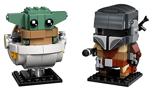 Lego Brickheadz Star Wars The Mandalorian & The Child 75317 'Baby Yoda' Building Toy, Collectible Model Figures Set, Gift Idea For Teens #TOP4