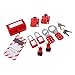 Electrical Lockout Tagout Kit with Circuit Breaker Lock Hasps Loto Tags Safety Padlocks Keys for Industrial Chemical