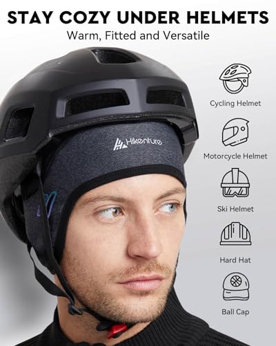 image for Hikenture Skull Cap Helmet Liner with Glasses Holes, Winter Thermal Cy