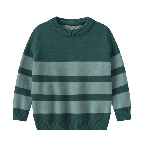 Pull rayé à manches longues en tricot chaud de qualité supérieure