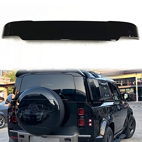 Becquet toit arrière Defender 90 110 noir brillant aileron coffre séparateur fenêtre ABS