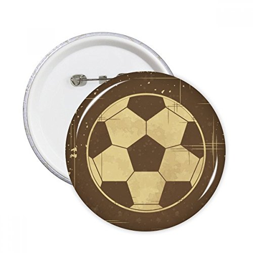 Badge rond football noir pour personnaliser un sac de sport enfant