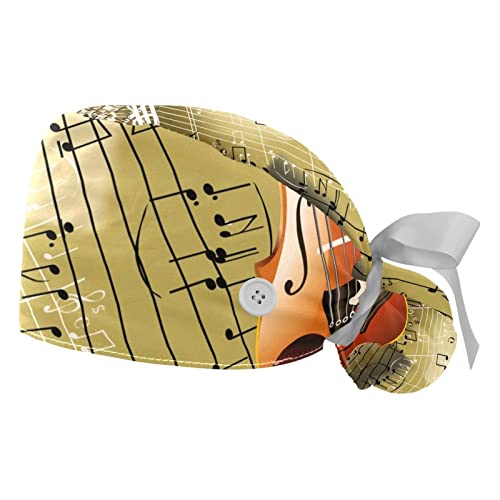 Casquettes de travail respirantes JDEZ avec motif violon pour rester au sec