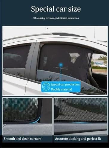 Parasole Auto Tendine parasole magnetiche e visiere parasole per auto Per BMW Serie 2 F45 (218i, 220i), Active Tourer 2013-2021 Tendine Parasole(2PCS Front)