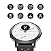 Withings Steel HR Sport - Multisport hybrid Smartwatch, connected GPS, heart rate, fitness level via VO2 max, activity and sleep tracking, notifications, 40 mm screensize, White