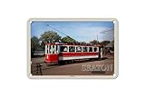 tramway du mont blanc summer timetable Laccato opaco Targa in metallo, 18 x 12 cm, motivo: Tramway - DekoNo7
