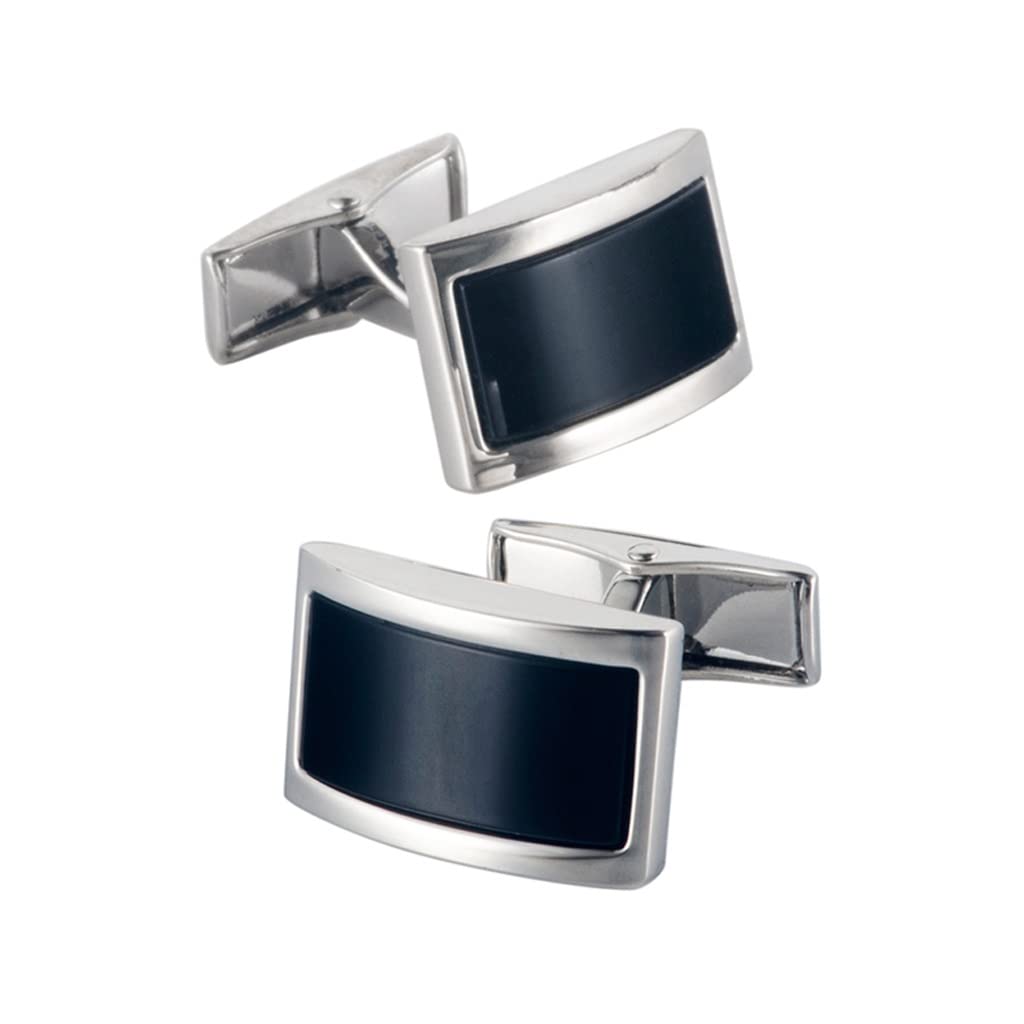 Gemelos rectangulares clavos de manga clavos de puño hebilla de camisa de hombre simple hebilla de puño