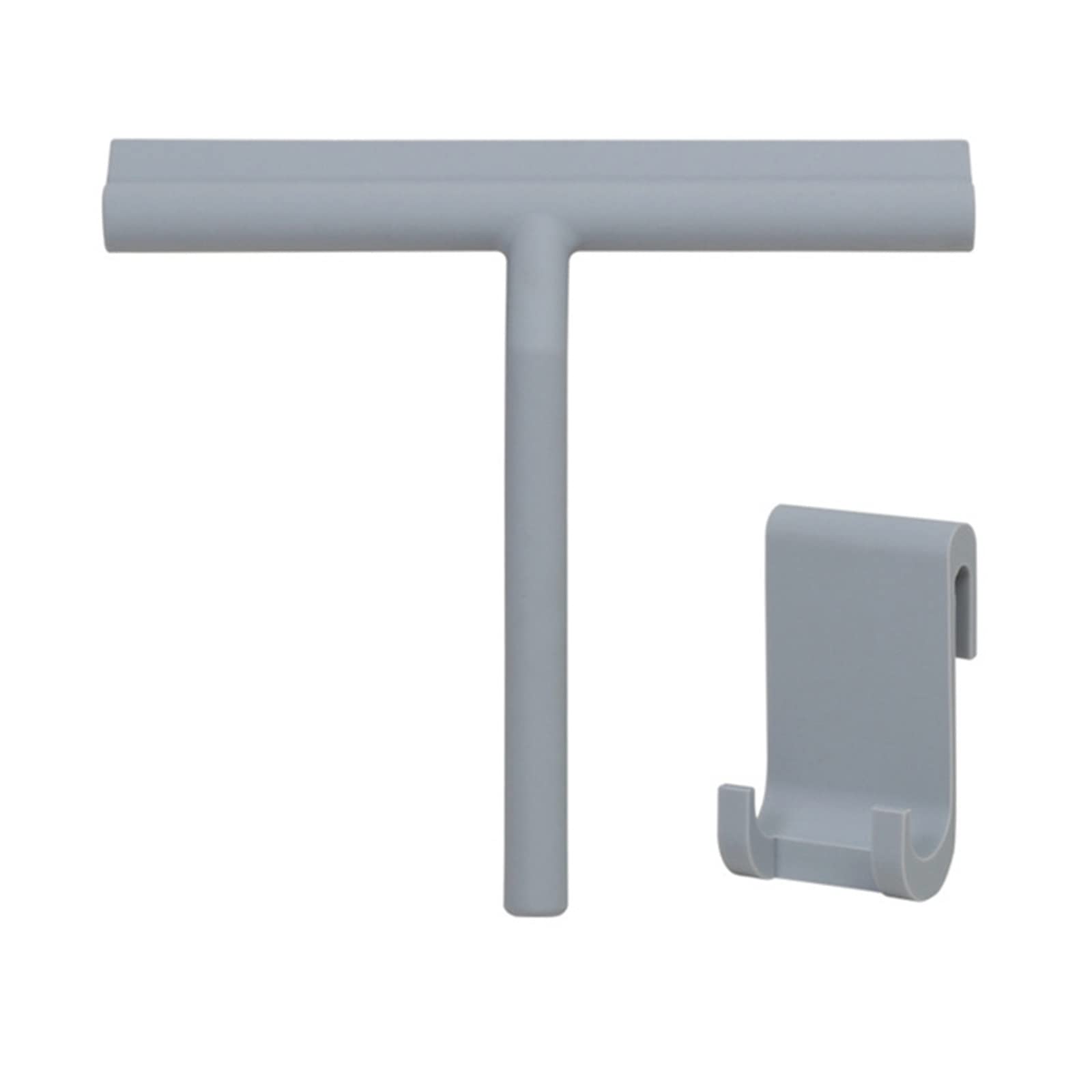 Rjgfdsapo Grey With Hook Shower Squeegees, Silicone Squeegee With Hook For Shower Windows Mirrors Multicolor(Grey With Hook)
