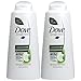 Dove Damage Therapy Cool Moisture Shampoo, Cucumber/Green Tea, 25.4-Fluid Ounces (750 ml) (Pack of 2)
