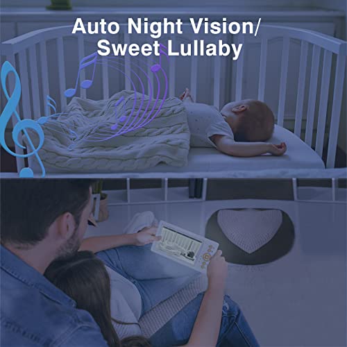 Baby Monitor with Two Cameras and Large Screen