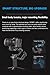 FeiyuTech SCORP 3 Gimbal Stabilizer for Camera, Built-in AI Tracking Sensor & Detachable Remote Control, 3.5KG Payload Camera Stabilizer with Touch Screen, Vertical Shooting
