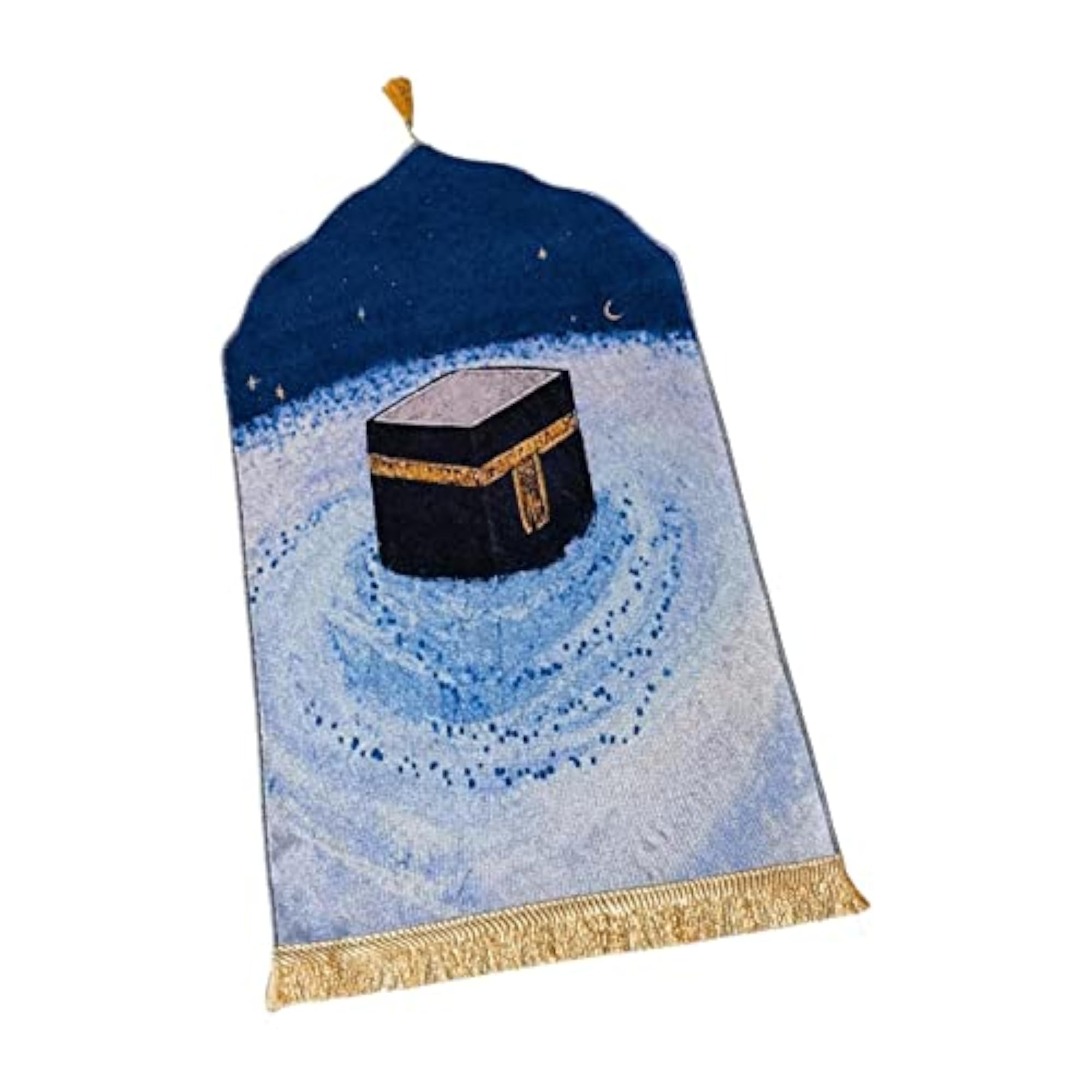 Islamic Turkish Janamaz Prayer Rug, Star Sky Design