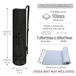 sportsnew Yoga Mat Bag, Full Zip Cargo Yoga Mat Carrier Bag with Drawstring Water Bottle Pocket and Bottom Wet Pocket, Exercise Yoga Mat Carrier Holder Multi-Functional Storage Bag patent pending - Image 5