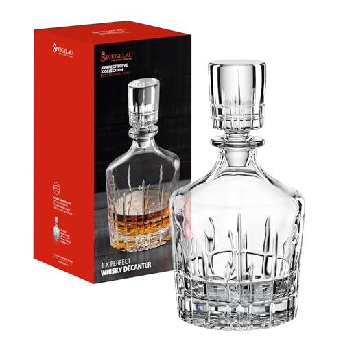 Spiegelau & Nachtmann, decanter per whisky, in vetro di cristallo, 0,75 l, Perfect serve, 4500158