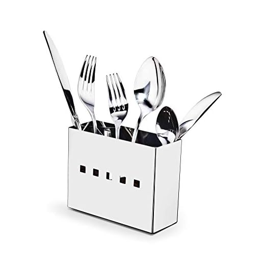 Porta Talher Mak Inox Prata