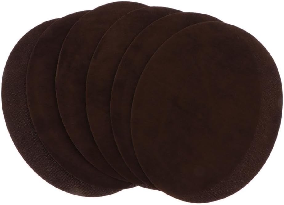 6pcs Oval Shape Iron-on Patch Suede Elbow Applique Cloth Badge Coffee|Crafts | Sewing | Embellishments & Finishes | Patches