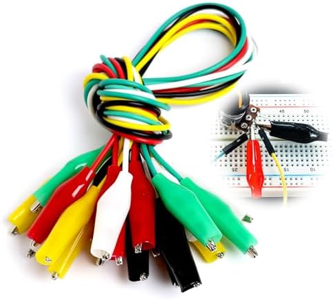 Lot De 10 Pinces Crocodiles Vers Fils De Raccordement Flexibles 10