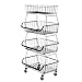 Toyvian 4 Tier Do Układania W Stos Kosze Do Przechowywania Mini Blat Uchwyt Owoce Koszyka Rynkowego Stojak Wielofunkcyjny Kosz Do Przechowywania Drutu Do Owoców Produkcji Przekąski