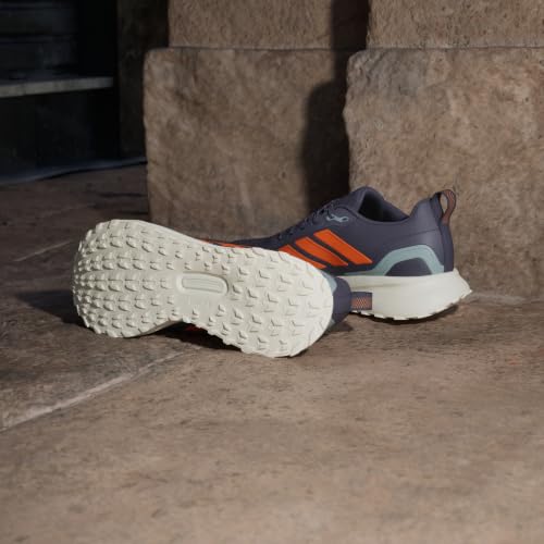Adidas Men's Run Falcon 5 Trail, Aurora Onix/Pure Orange/Black, 7.5 - image 8