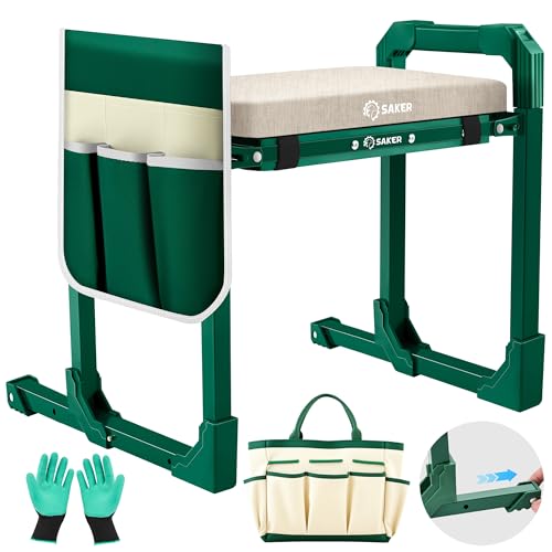 Saker Garden Kneeler and Seat Foldable Gardening Stool...