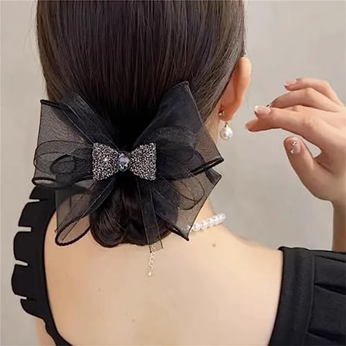 Corde à cheveux tempérament avec grand nœud papillon - 3