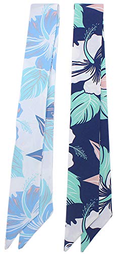 5pcs Creative Leaves Design Bag Handbag Handle Ribbon Scarf Hair Head Band Neck Scarf Neckerchief Scarf Fashion Gifts4