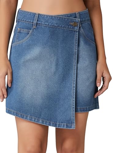 Image of Dolce Crudo Above Knee Denim Shorts for Women