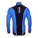 ARSUXEO Winter Thermal Fleece Cycling Jacket Windproof 14D Blue Size M
