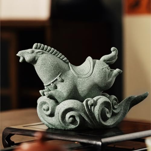 Jeu de thé décoration maison avec animal de compagnie de thé en grès - 6