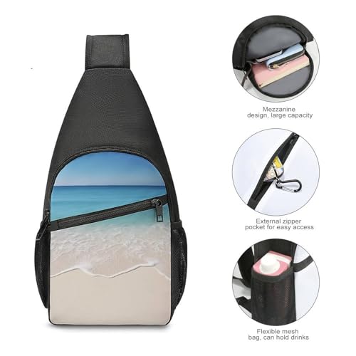Sling Bag para mujer y hombre, pequeña mochila cruzada miniatura 4