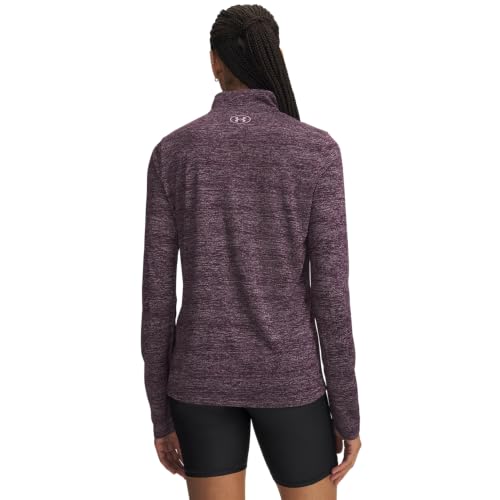 Under Armour Damen Tech 1/2 Zip Twist T-Shirt Lila S – Ansicht 2