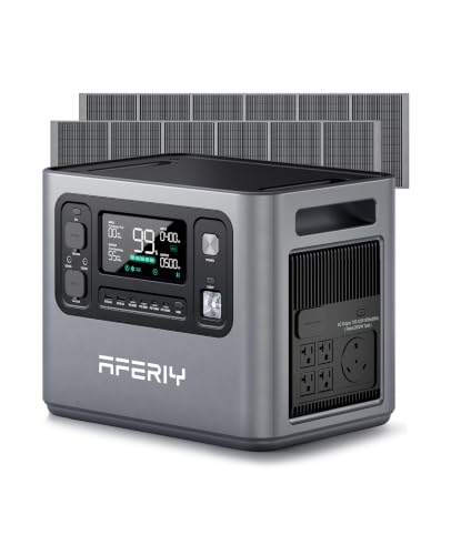 Image of AFERIY P280 Portable Power Station 2800W with 2 * 400W Solar Panel