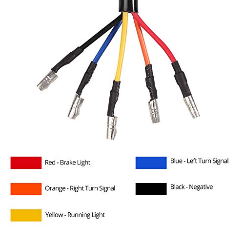 PROZOR Fanale Posteriore per Moto Omologazione E11...