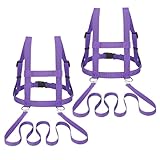 KBIBCK Pferdeleine zum Spielen für Kinder, 2 Stück Pferdeleine Kinder, Verstellbares Pferdegeschirr, Pferde Spielleine für Rollenspiem, Mädchen und Jungen Rollenspiel, Spielzeug ab 3 Jahren (Lila)