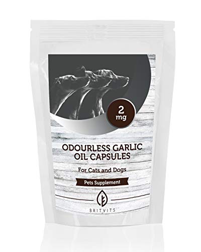 Olio di aglio inodore 2mg per animali domestici x 90 capsule