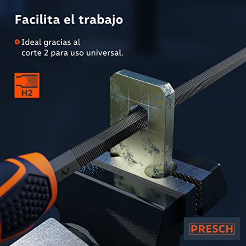 Miniatura 5 de Presch Limas Para Metal 5 Piezas Con Bolsa - Juego De Limas De Metal Incl. Lima Plana, Lima Semirredonda, Lima Redonda, Lima Triangular Y Lima Cuadrada - Juego De Limas Profesionales De Metal