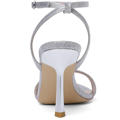 Image of Mostrin Heels for Women Strappy Pointed Open Toe Stiletto High Heeled Sandals
