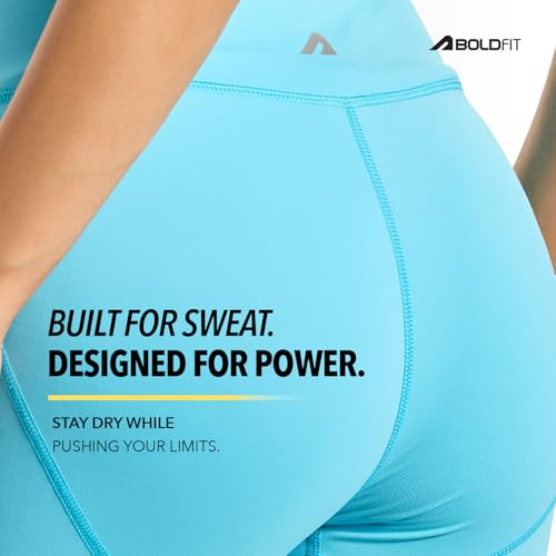 Image of Boldfit Limitless NYLOFLEX HIGH Rise Tights Gym Pants for Women Workout Breathable Tights for Woman Workout Activewear Leggings for Women Ankle Length Stretchable Pants for Woman Gym Lower