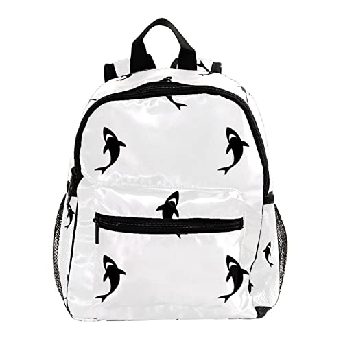 Sac à dos pour enfants motif poisson multicolore de 30,5 cm pour garçons et filles