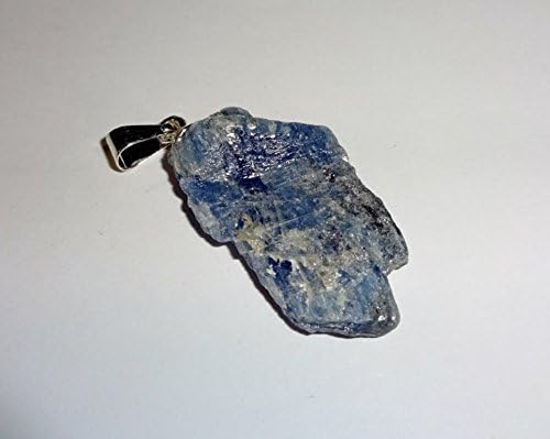 1pc Raw Blue Kyanite with Mica Rough Natural Premium Quality Free Form Pendant with Bail Loop image 3