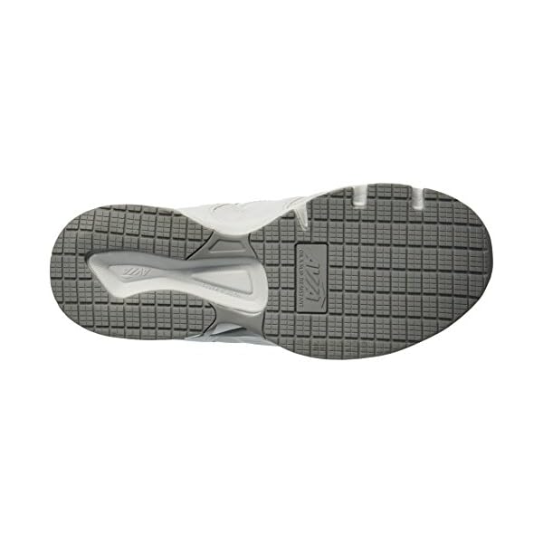 Avia-Avi-Union-II-Non-Slip-Shoes-for-Women--Comfort-Safety-Shoes-for-Work-Nursing-Restaurants-Walking--Black-or-White Avia Avi-Union II Non Slip Shoes for Women - Lace Up Comfort Women's Work or Walking Sneakers - White/Chrome Silver, 10 Medium