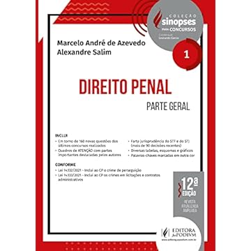Capa do livro Sinopses Para Concursos - Direito Penal - Parte Geral (Volume 1)