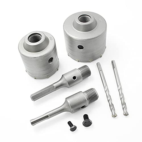 Concrete Hole Saw of SDS Plus Shank for Cement Brick Wall, Kit