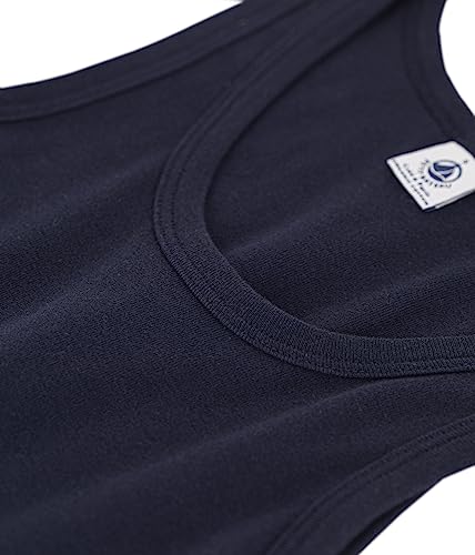 Petit Bateau WOMEN'S ICONIC ORGANIC COTTON VEST NAVY COLOR SLEEVELESS SIZES XXS-XL3