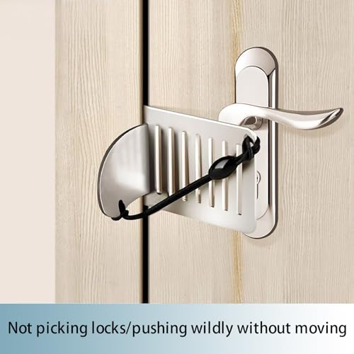 2 PCS Portable Security Lock for Home, Travel & Hotel - No Drill Door Lock Latch - Image 5